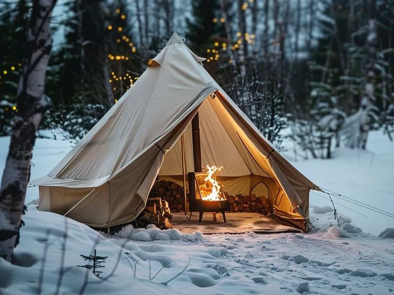 Eenpersoons canvas tent